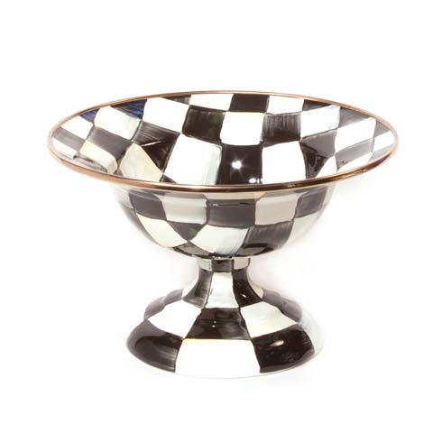 MacKenzie-Childs Courtly Check Tabletop Enamel Compote - Small $105.00