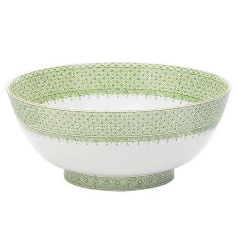 Apple Green Lace Round Bowl