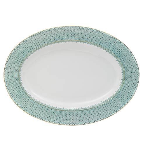 Mottahedeh Lace Green Oval Platter $220.00
