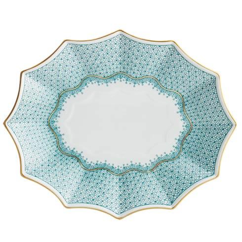 Mottahedeh Lace Green Large 12 Sided Tray $185.00