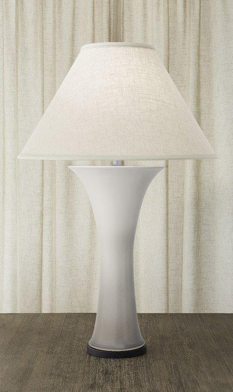 $1,100.00 Callalily Lamp White &amp; Gray
