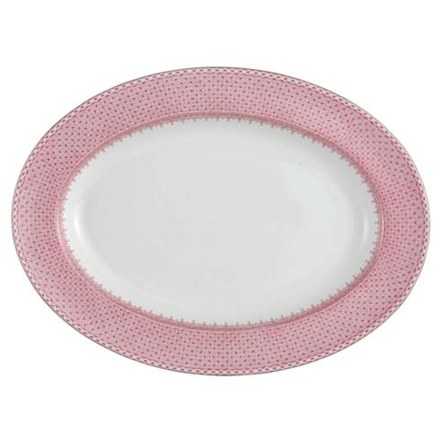 Mottahedeh Lace Pink Oval Platter $220.00
