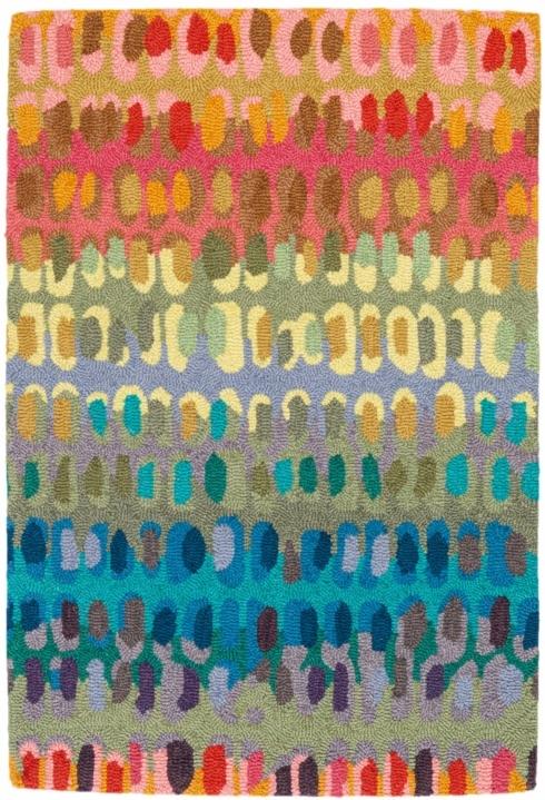 $296.00 Paint Chip 3X5 Hooked Wool Rug