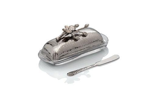 Michael Aram  White Orchid Butter Dish W/ Knife $95.00