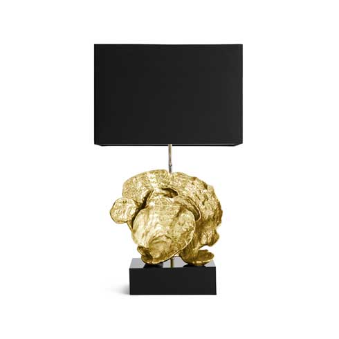$0.00 Cup Coral Table Lamp Gold