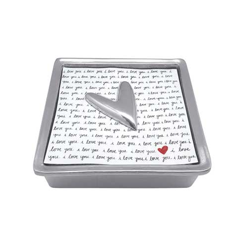 $49.50 Heart Signature Napkin Box Set