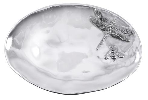 $89.00 Dragonfly & Bee Oval Server