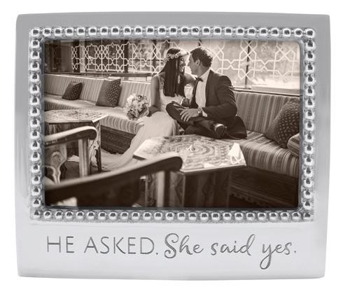 $54.00 He Asked. She Said Yes Beaded