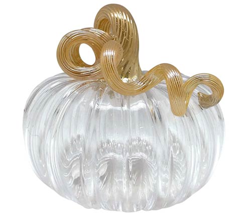 Clear Glass Large Pumpkin image