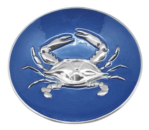 Cobalt Crab Relief Bowl image