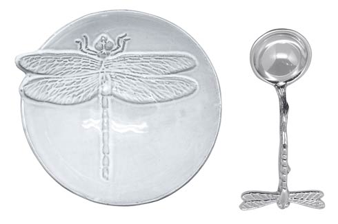 $49.00 Dragonfly Ceramic Canape Plate