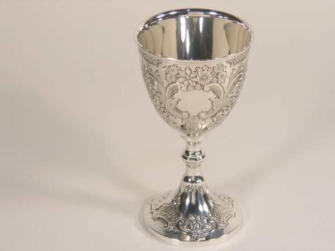 $169.00 Classic Silver-Plated Embossed Goblet