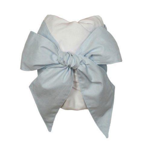 blue bow swaddle