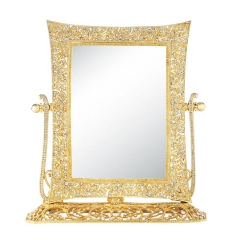 $325.00 Gold Magnified Standing Mirror 