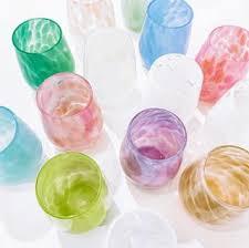 $55.00 Handblown Wine Glass-Assorted Colors