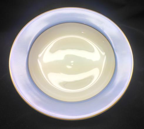 Pickard China Colorsheen Blue Ivory Gold Soup Plate $82.00