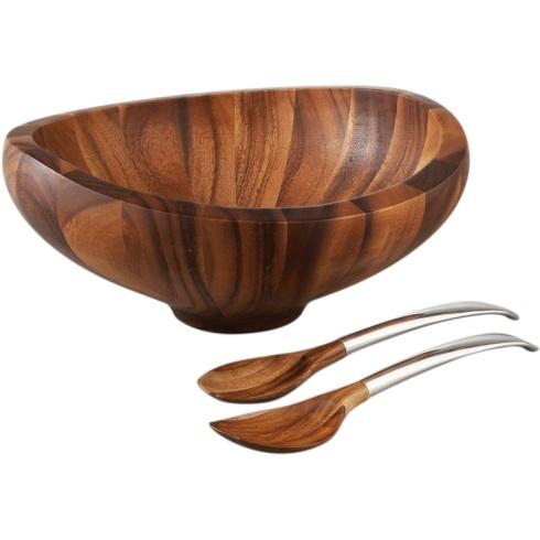 $200.00 Butterfly Salad Bowl &amp; Servers