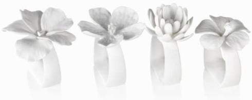 Zodax   Bone China Flower Napkin RIng  $16.00