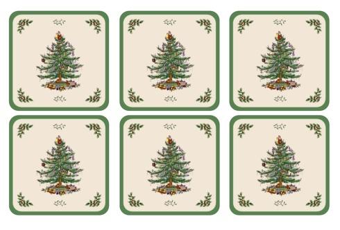 Spode Placemats, Coasters, & Trays Christmas Christmas Tree Coasters - Set of 6 $15.00