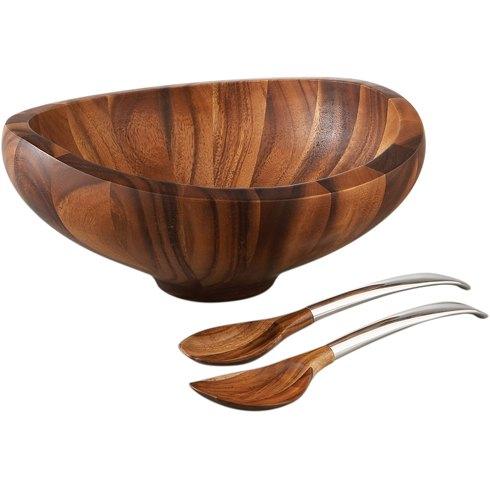 Nambé  Butterfly Salad Bowl With Servers $215.00