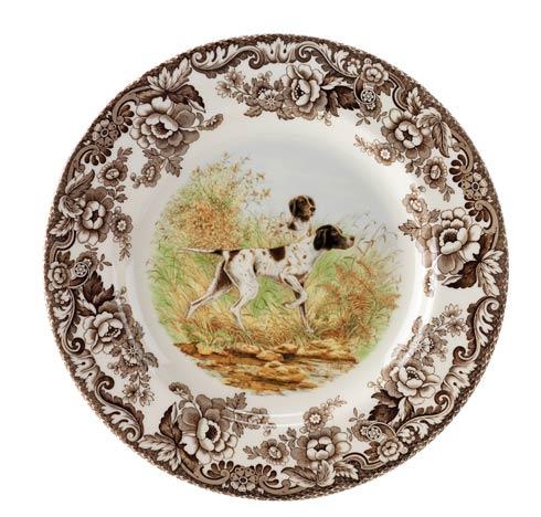 Spode Woodland Hunting Dogs Collection Pointer Dinner Plate $39.99