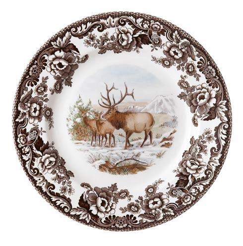 Spode Woodland American Wildlife Elk Salad Plate 