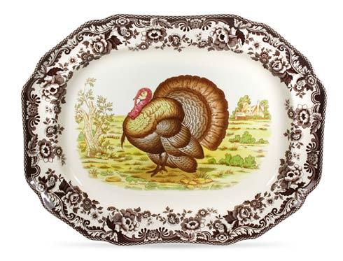 Spode Woodland Turkey Collection Octagonal Platter $159.99