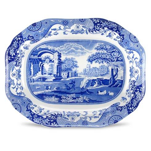 Spode  Blue Italian Medium Oval Platter $111.99