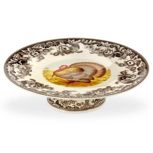 Spode Woodland Turkey Collection Footed Cake Plate $87.99