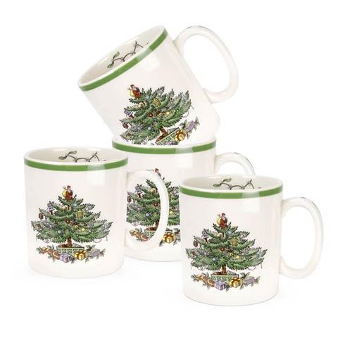 Spode Christmas Tree  Dinnerware/Entertaining Set of 4 Mugs (Gift Boxed) $59.96