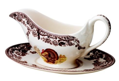 Spode Woodland Turkey Collection Sauce Boat and Stand $171.99