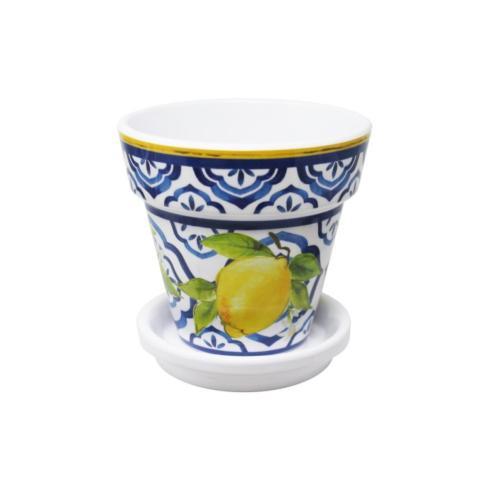 $24.95 Palermo Flower Pot with Saucer-Small