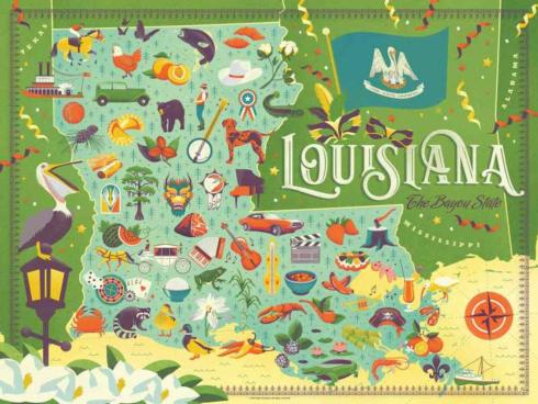 Pieces of Eight Exclusives   Louisiana Jigsaw Puzzle $26.50