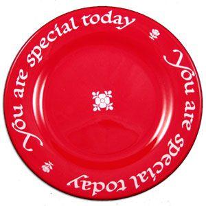 Pieces of Eight Exclusives   Waechtersbach You are Special Red Plate $44.95