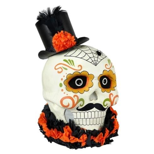 $153.00 Day of the Dead Skull with Top Hat