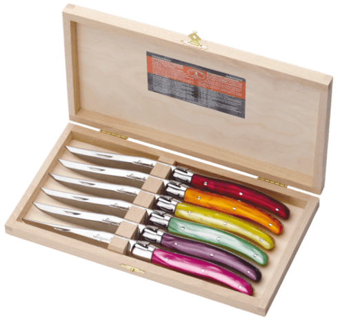 $180.00 Acrylic Steak Knives (Mixed Colors) - 6pc