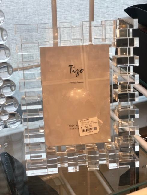 Tizo Designs   4X6 Crystal Glass Frame $157.00