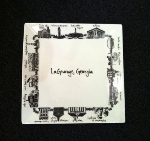 Plum Southern Exclusives   LaGrange Plate Large $49.50