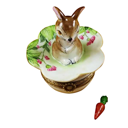 $229.00 BROWN BUNNY ON LEAF WITH REMOVABLE CARROT