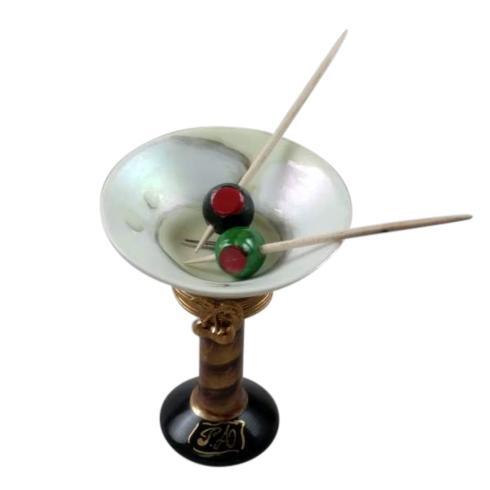 $299.00 Martini Glass with Olives