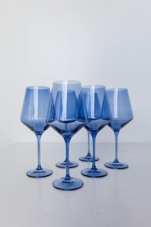 $28.00 Cobalt Blue Wine Glass