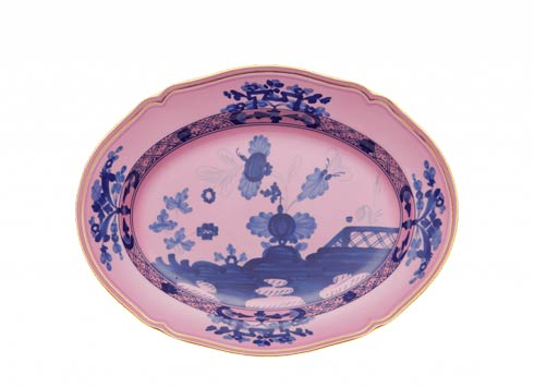 Ginori 1735 Oriente Italiano Azalea Oval Flat Platter, Large $395.00