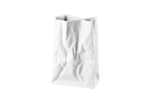 $110.00 Do Not Litter Bag -7 in White-Matte