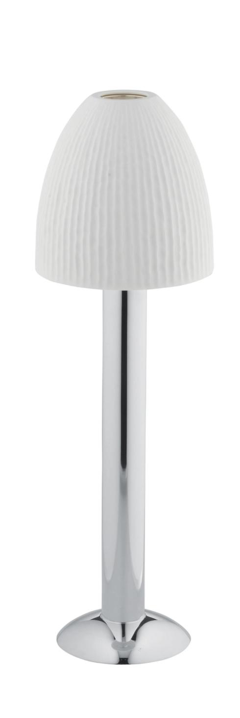 $630.00 Upsilon Porcelain & Silverplated Hurricane Lamp