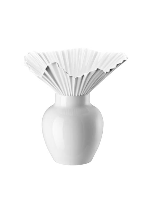 $880.00 White Vase 10 1/2 in