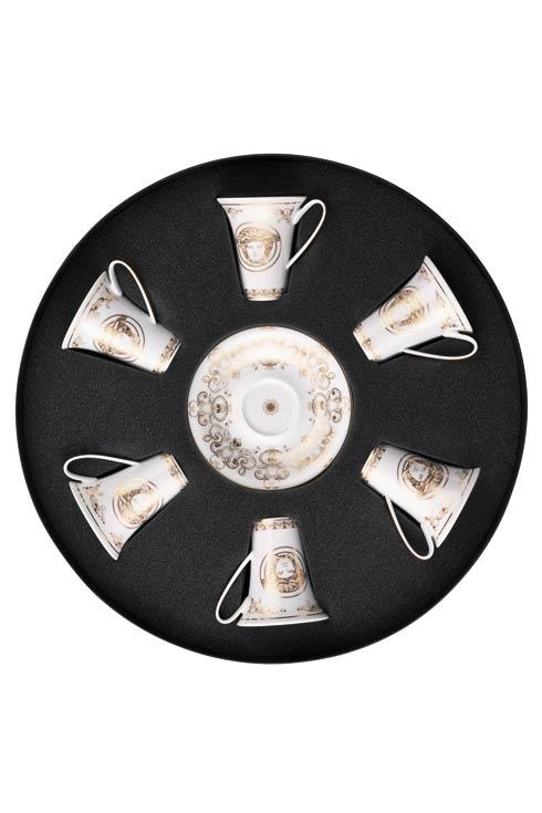 $2,145.00 Set/Six AD Cup & Saucers Round " Hat Box"