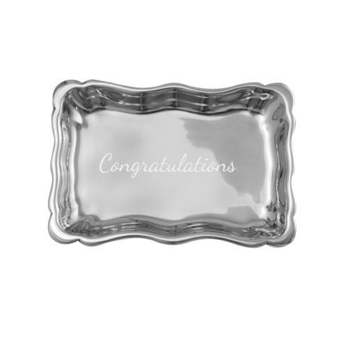 $51.00 Chippendale Extra Small Tray with Congratulations