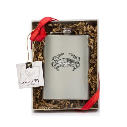 $29.00 Stainless Steel Crab Flask