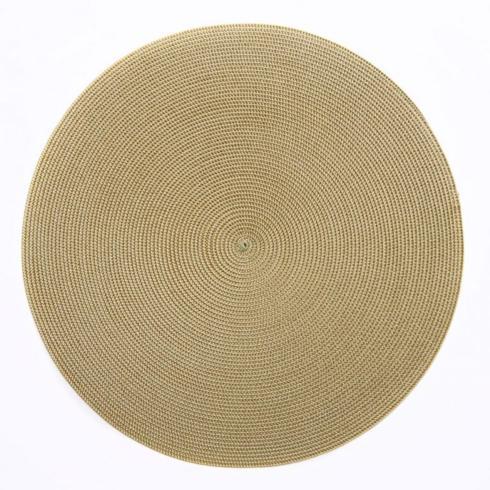 $30.00 16" Scalloped Round Placemat Gold / Moss  **photo shown is for color / not shape**