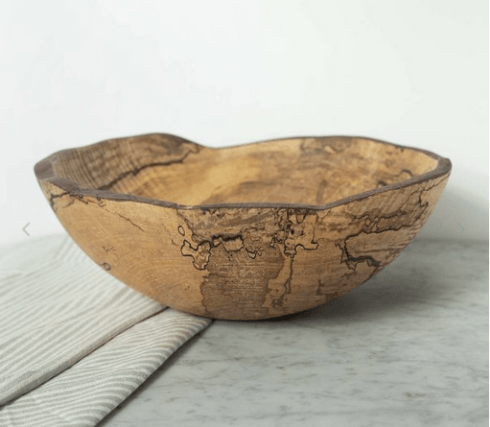Peterman’s Boards & Bowls   13" Spalted/Ambrosia Wooden Bowl $167.00